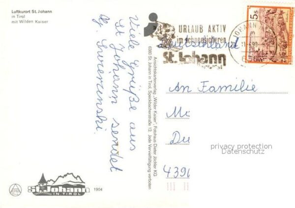 St Johann Tirol Panorama Luftkurort mit Wildem Kaiser K – Bild 2