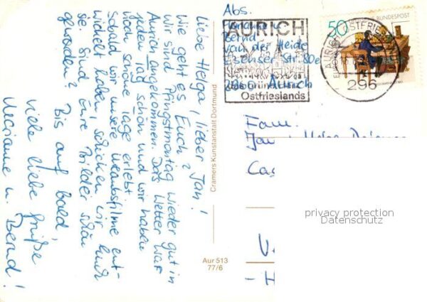 Aurich Ostfriesland Fliegeraufnahme Teilansichten Innenstad – Bild 2