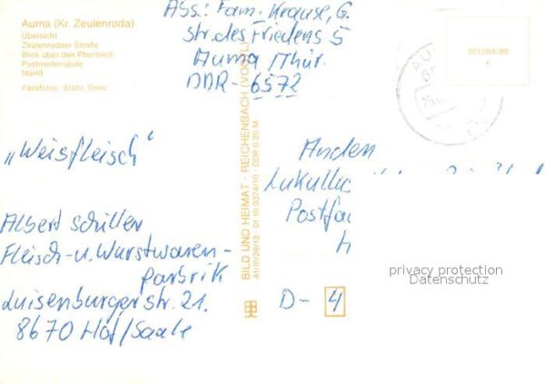 Auma-Weidatal Übersicht Zeulenrodaer Strasse Pfarrtei – Bild 2