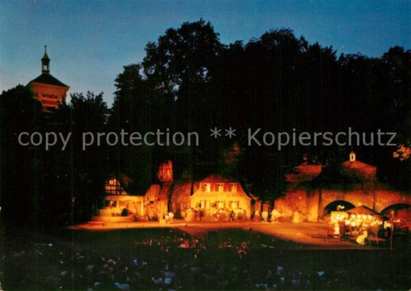 Augsburg Freilichtbühne und Rotes Tor Nachtaufna