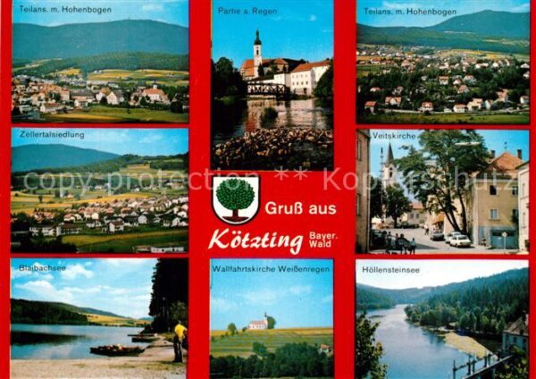 Koetzting Panorama Hohenbogen Zellertalsiedlung B