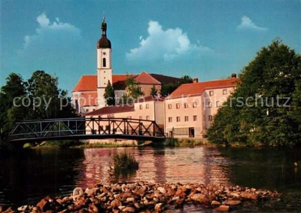 Koetzting Partie am Regen Brücke Kirche