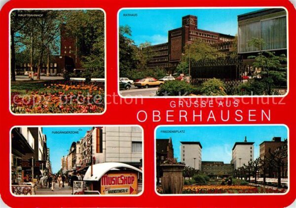 Oberhausen Hauptbahnhof Rathaus Fussgängerzone Fri