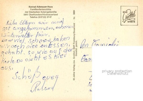 Oberhundem Konrad Adenauer Haus Ferienstätte der K – Bild 2