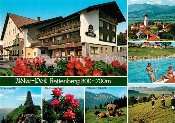 Rettenberg Oberallgaeu Hotel Gasthof Adler Post Alpenblick Alp
