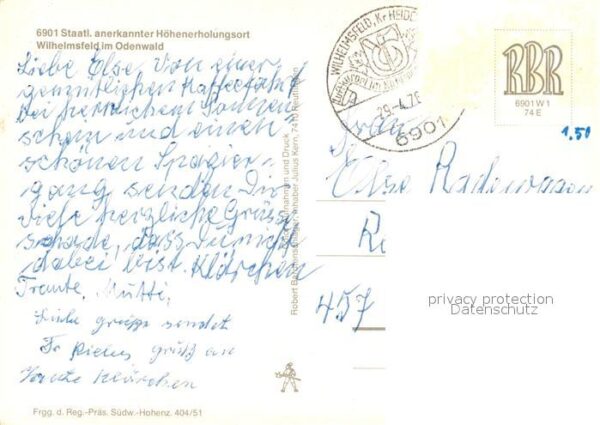 Wilhelmsfeld Teilansichten Panorama Odenwald Flieger – Bild 2