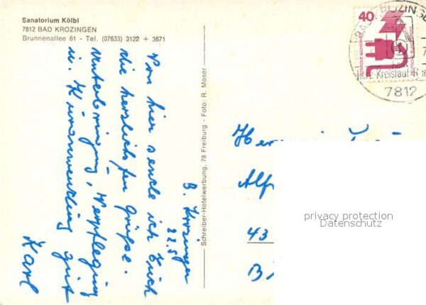 Bad Krozingen Sanatorium Kölbl – Bild 2
