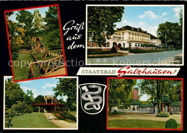 Bad Salzhausen Wasserrad Kurhotel Kurpark Restaurant G