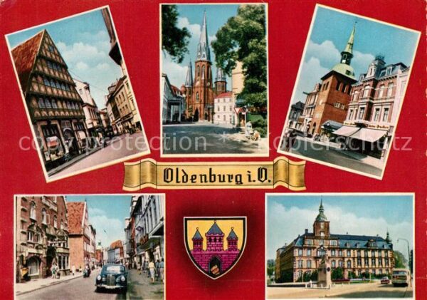Oldenburg Niedersachsen Teilansichten Innenstadt Gebäude