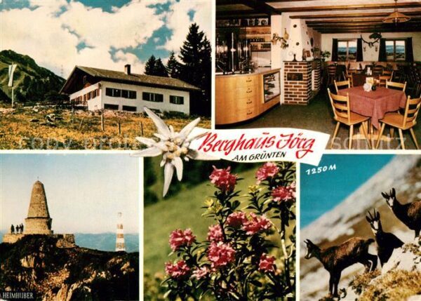 Kranzegg Berghaus Jörg am Grünten Allgäuer Alpen