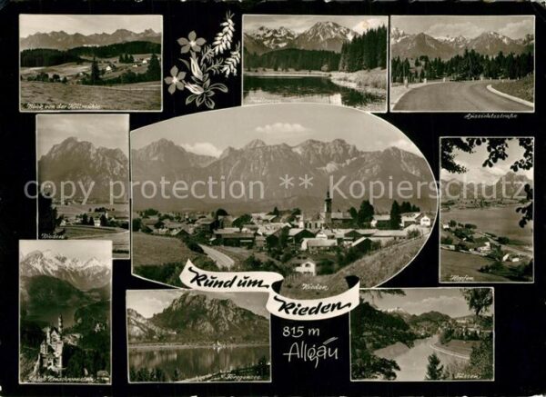 Rieden Allgaeu Landschaftspanorama Faulensee Alpen For