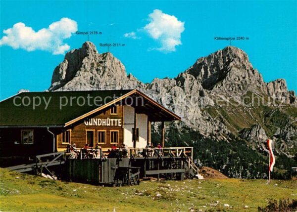 Tannheim Tirol Gundhütte Berghütte Allgäuer Alpen