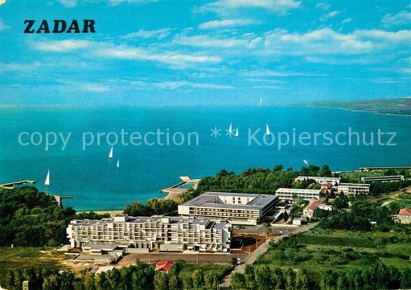 Zadar Zadra Zara Hotel Borik Meerblick Fliegeraufnahme