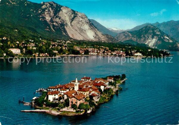 Isola Pescatori e Baveno viste dall aereo