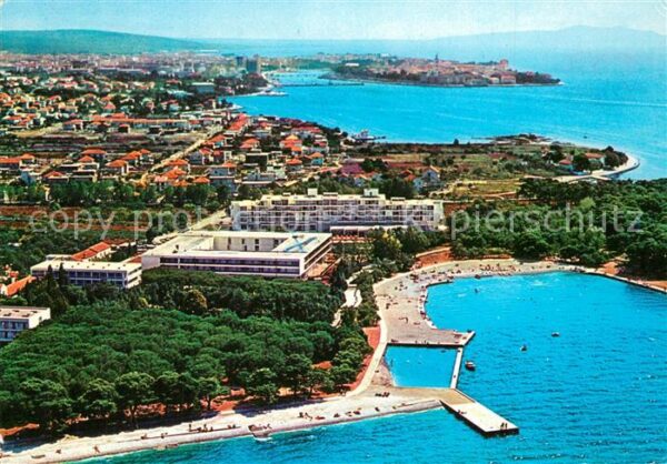 Zadar Zadra Zara Hotel Borik Fliegeraufnahme
