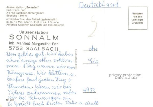 Hinterglemm Saalbach Jausenstation Sonnalm – Bild 2