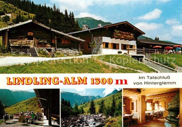Hinterglemm Saalbach Lindlingalm Almhütte Landschaftspanoram