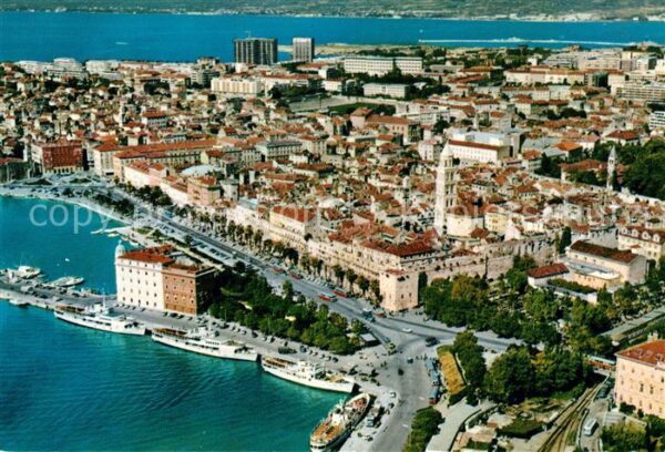 Split Spalato Fliegeraufnahme