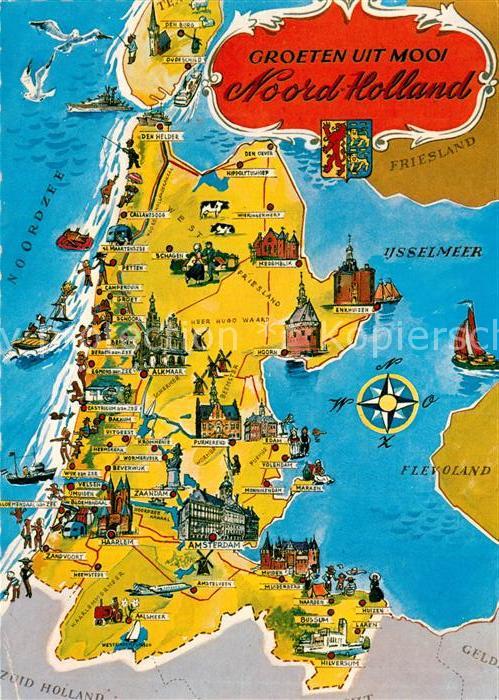 Noord Holland Landkarte