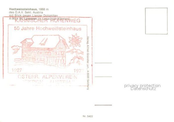 Hochweisssteinhaus Blick gegen Lienzer Dolomiten – Bild 2