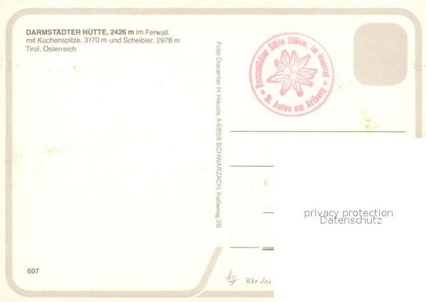 Darmstaedter Huette Berghaus im Verwall mit Kuchenspitze un – Bild 2