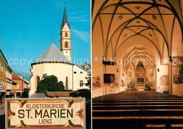 Lienz Tirol Klosterkirche St Marien 14. Jhdt. Innen