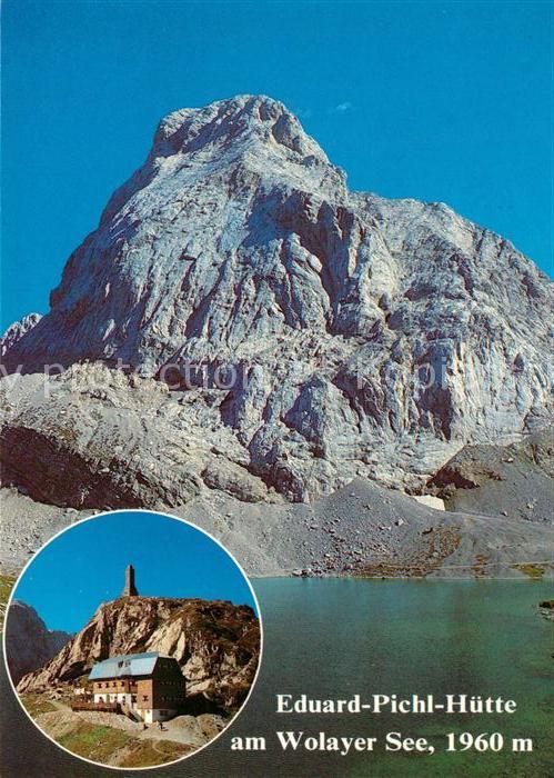 Wolayersee Eduard Pichl Hütte mit Seewarte