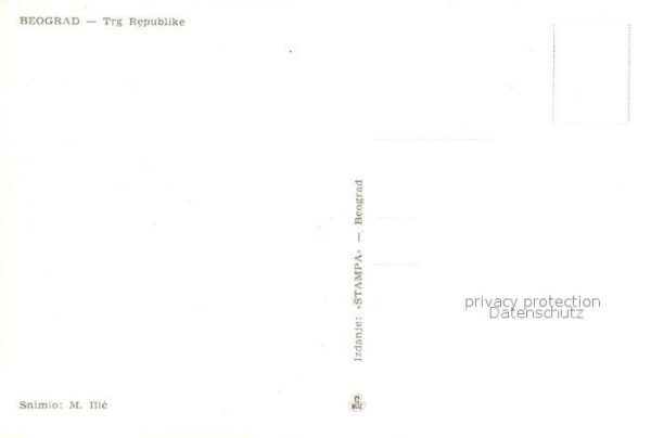Beograd Belgrad Trg Republike Denkmal Reiterstandbild – Bild 2