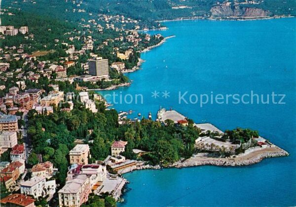Opatija Abbazia Fliegeraufnahme