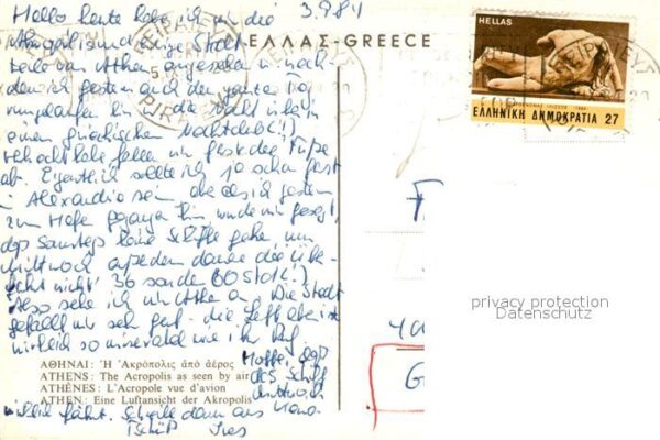 Athens Athen Akropolis Fliegeraufnahme – Bild 2