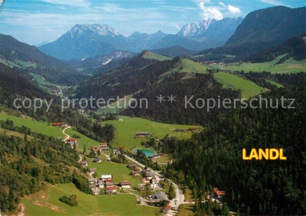 Landl Thiersee Panorama Erholungsort Alpen Fliegeraufn