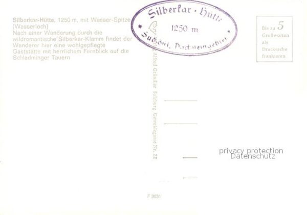 Ramsau Dachstein Steiermark Silberkarhütte mit Wasserspitze Silberk – Bild 2