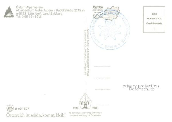 Uttendorf Salzburg Alpinzentrum Hohe Tauern Rudolfshütte – Bild 2