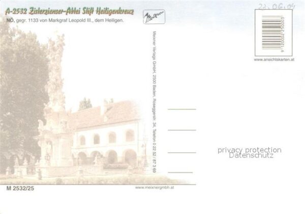 Heiligenkreuz Niederoesterreich Zisterzienser Abtei Stift Heiligenkreuz – Bild 2