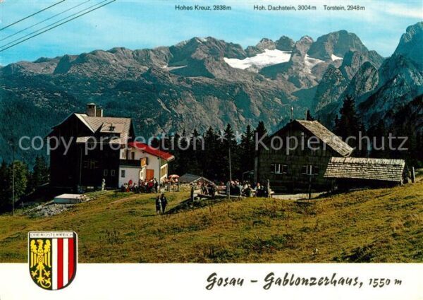 Gosau Oberoesterreich Gablonzerhaus Ausflugsziel Gosausee Gos