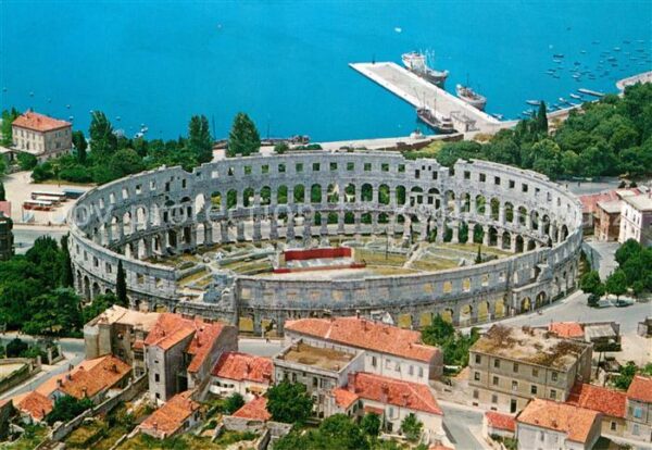 Pola Pula Croatia Arena Fliegeraufnahme