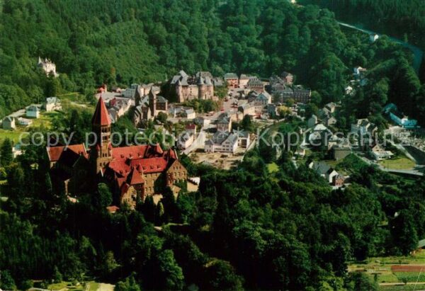 Clervaux Chateau vue aérienne