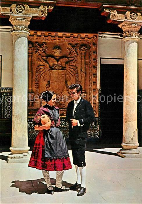 Guadalajara Castilla La Mancha Pareja tipica de alcarrenos