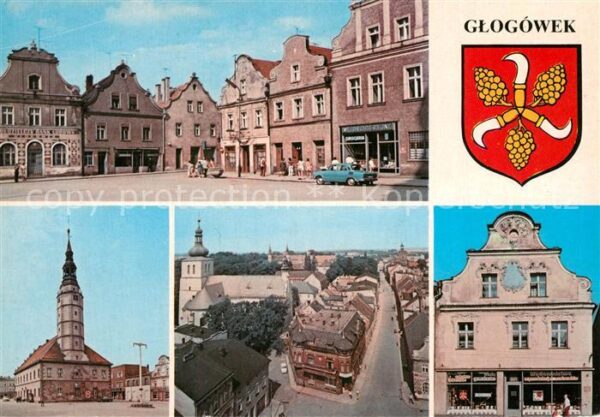 Glogowek Rynek Ratusz Widok ogolny Kamiencia ze