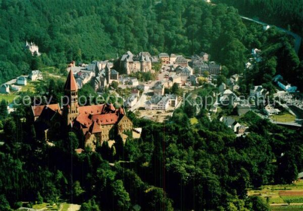 Clervaux Chateau vue aérienne
