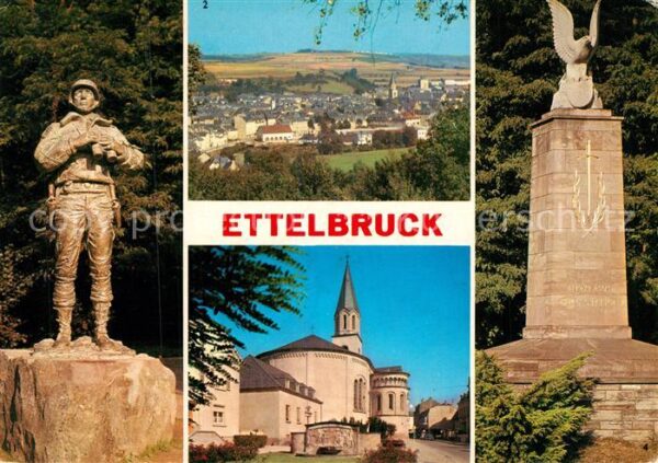Ettelbruck Statue U.S. General Patton Panorama Egl