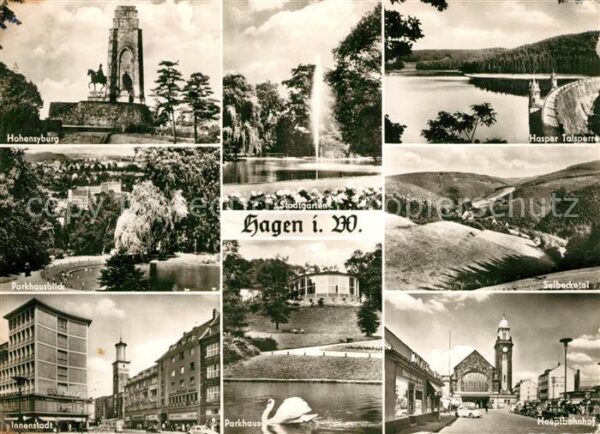 Hagen Westfalen Hohensyburg Park Innenstadt Stadtgarten