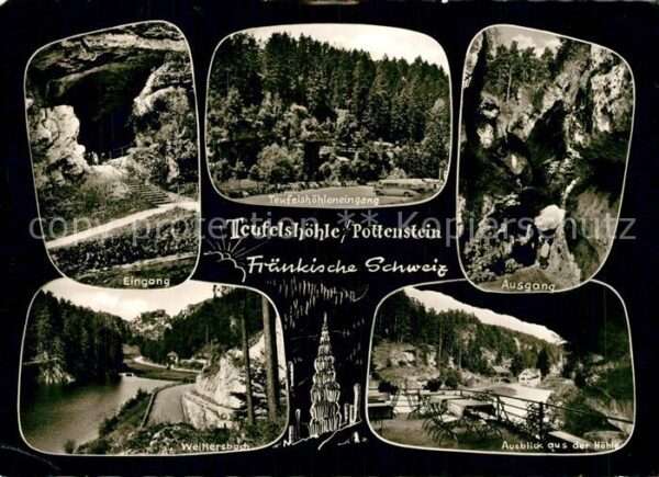 Pottenstein Oberfranken Teufelshöhle Weihersbach Fränkische Sch