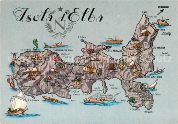 Elba Landkarte Insel Elba