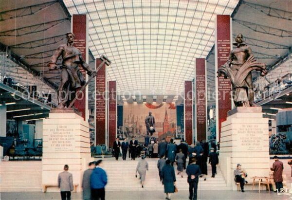 Bruxelles Bruessel Pavillon de l'URSS Grand Hall Expositio