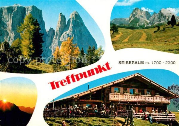Alpe di Siusi Seiseralm Dolomiten Sonnenuntergang