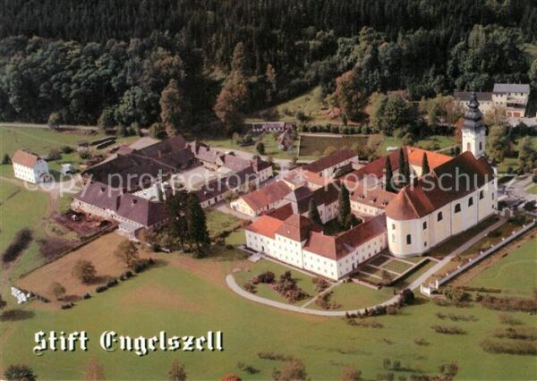 Engelhartszell Donau Oberoesterreich Fliegeraufnahme Stift
