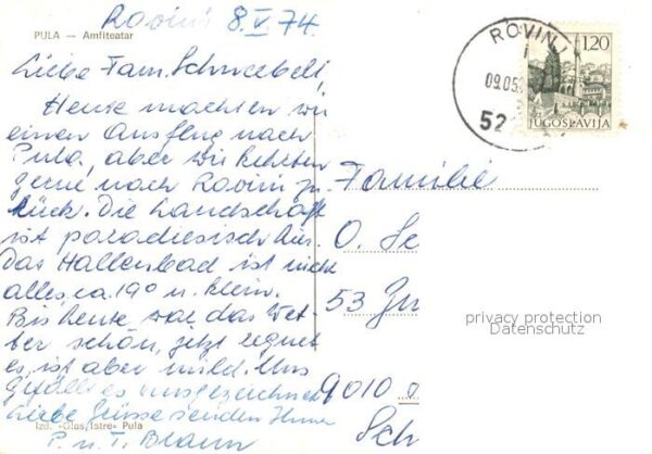 Pola Pula Croatia Fliegeraufnahme Amfiteatar – Bild 2