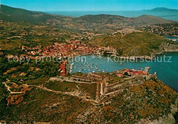 Porto Ercole Fliegeraufnahme Rocca Spagnola