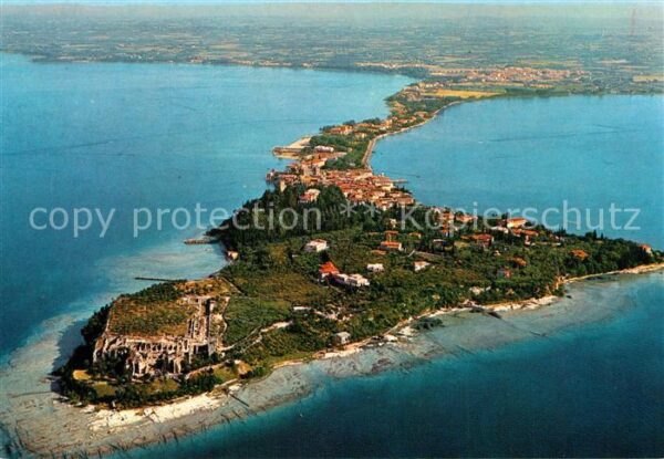 Sirmione Lago di Garda Fliegeraufnahme